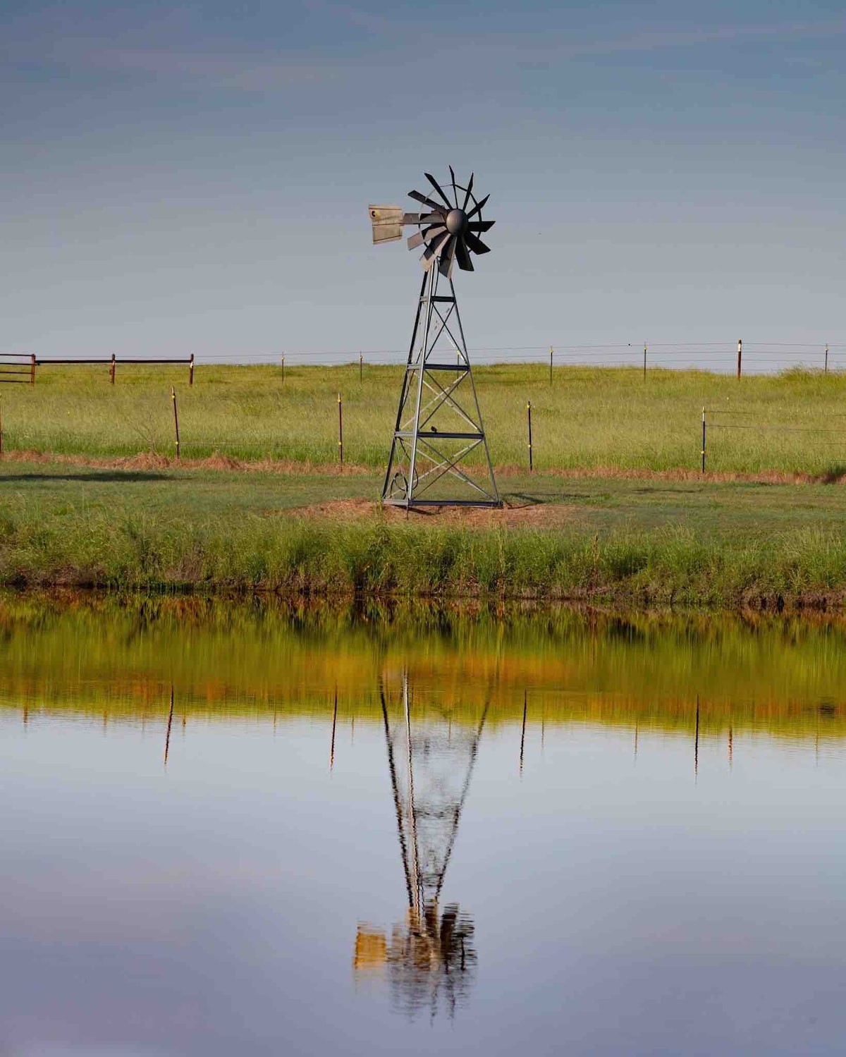Windmill at dusk