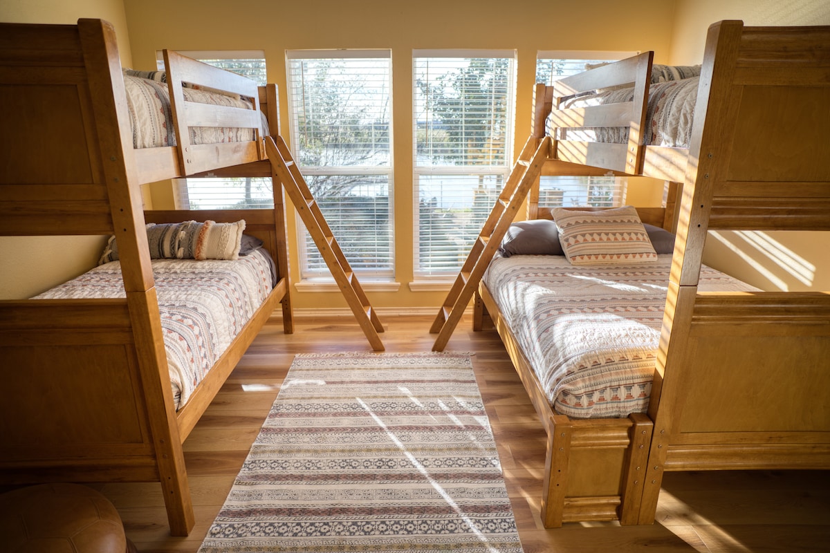 Bright bunk room