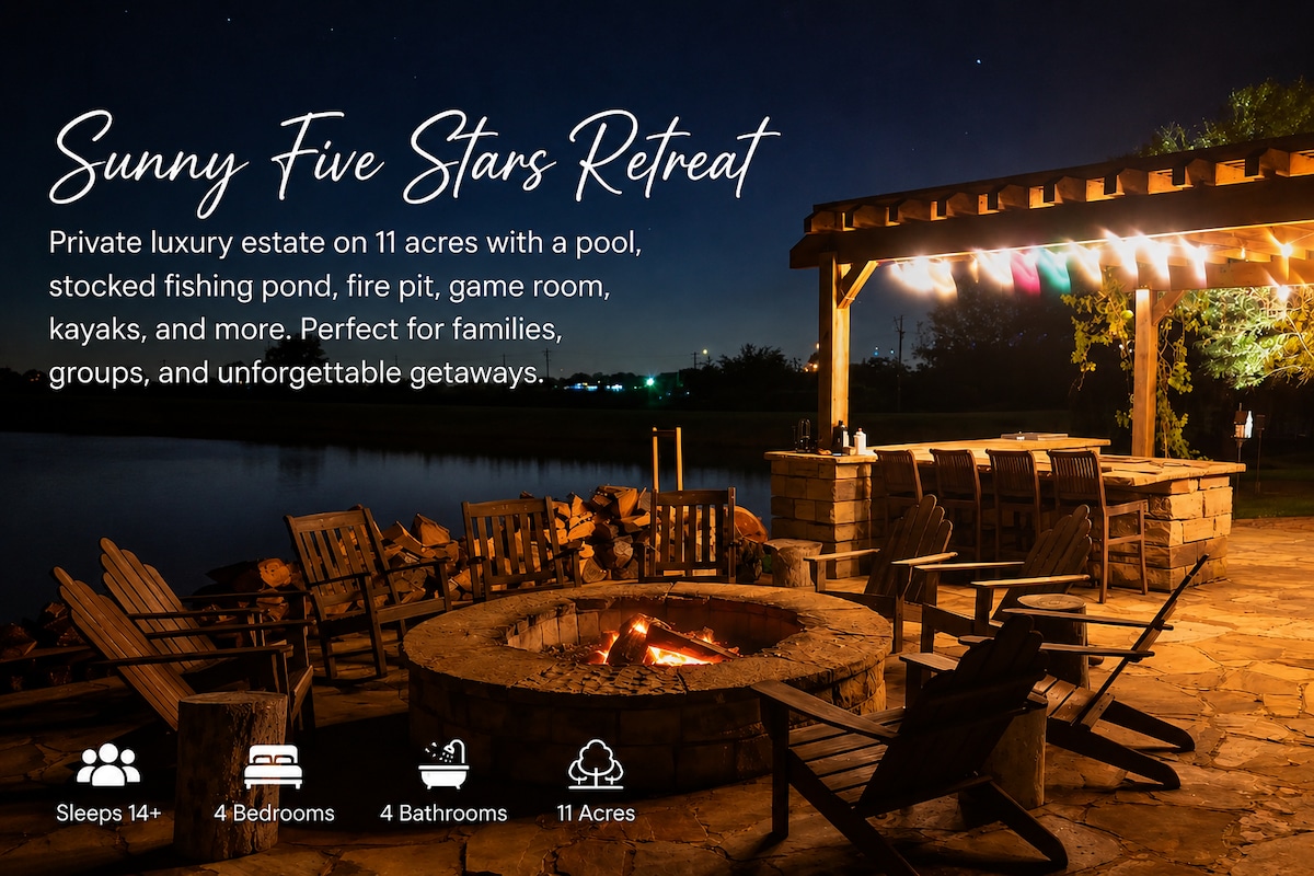 Sunny's Five Stars Retreat | Mabank, Texas Lake Getaway